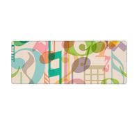 Cozimangoe Desk Mat, Large Mouse Pad Anti-Slip Waterproof Smooth Surface for Durable Stitched, Computer Desk Office Home, Personalized Mix Match Retro Musical Note Music