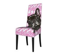Cozimangoe Dining Chair Covers, High Stretch Removable Seat Covers,Stain Resistant Protective Slipcovers for Dining Room Kitchen Hotel Banquet, Puppy French Bulldog