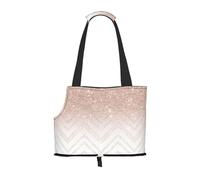 Cozimangoe Dog Carrier, Side Viewing Opening Dog Purse Collapsible Compact Pet Tote Bag, Airline Walking Outdoor Travel, Glittery Pretty Pattern