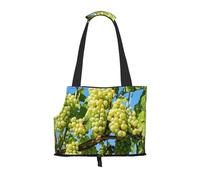 Cozimangoe Dog Carrier, Side Viewing Opening Dog Purse Collapsible Compact Pet Tote Bag, Airline Walking Outdoor Travel, Grapes Fruit Vine Grapevine Winegrowing