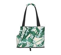 Cozimangoe Dog Carrier, Side Viewing Opening Dog Purse Collapsible Compact Pet Tote Bag, Airline Walking Outdoor Travel, Lily Of The Valley