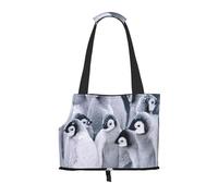 Cozimangoe Dog Carrier, Side Viewing Opening Dog Purse Collapsible Compact Pet Tote Bag, Airline Walking Outdoor Travel, Penguin In The Snow