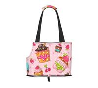 Cozimangoe Dog Carrier, Side Viewing Opening Dog Purse Collapsible Compact Pet Tote Bag, Airline Walking Outdoor Travel, Kitchen Cupcakes Muffins