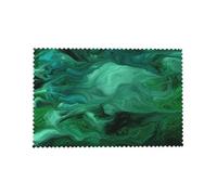 Cozimangoe Emerald Green, Placemats 4 Set, 12x18 Inch Heat Resistant Washable Place Mats for Table Scalloped Edges Decorative, Kitchen Dining Wedding