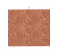 Cozimangoe Hammered Copper Look, Dish Drying Mat, 18x16 Inch Absorbent Microfiber Quick Dry Machine Washable for Dishes Pots Pans Glassware Coffee Bar Under Rack