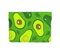 Cozimangoe Laptop Sleeve, 13-14 Inch PU Leather Computer Sleeve Bag, Water-Resistant Laptop Case Protective, School Office Travel, Personalized Avocado On Green Food And Drink