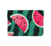Cozimangoe Laptop Sleeve, 13-14 Inch PU Leather Computer Sleeve Bag, Water-Resistant Laptop Case Protective, School Office Travel, Personalized Summer Watermelon Cool