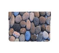 Cozimangoe Laptop Sleeve, 13-14 Inch PU Leather Computer Sleeve Bag, Water-Resistant Laptop Case Protective, School Office Travel, Personalized Goose Soft Stone In Water