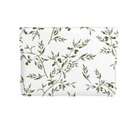 Cozimangoe Laptop Sleeve, 13-14 Inch PU Leather Computer Sleeve Bag, Water-Resistant Laptop Case Protective, School Office Travel, Personalized Olive Branch Hand Drawn Food And Drink