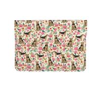 Cozimangoe Laptop Sleeve, 13-14 Inch PU Leather Computer Sleeve Bag, Water-Resistant Laptop Case Protective, School Office Travel, Airedale Terrier Dog Cute Dogs