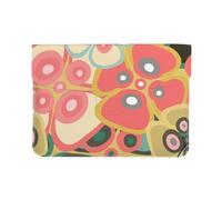 Cozimangoe Laptop Sleeve, 13-14 Inch PU Leather Computer Sleeve Bag, Water-Resistant Laptop Case Protective, School Office Travel, Personalized Bright Delicate Flowers