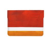 Cozimangoe Laptop Sleeve, 13-14 Inch PU Leather Computer Sleeve Bag, Water-Resistant Laptop Case Protective, School Office Travel, Personalized Burnt Orange Yellow Ochre