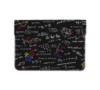 Cozimangoe Laptop Sleeve, 13-14 Inch PU Leather Computer Sleeve Bag, Water-Resistant Laptop Case Protective, School Office Travel, Personalized Math Equation Math Formulas