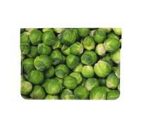 Cozimangoe Laptop Sleeve, 13-14 Inch PU Leather Computer Sleeve Bag, Water-Resistant Laptop Case Protective, School Office Travel, Personalized Green Brussel Sprout Print