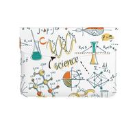 Cozimangoe Laptop Sleeve, 13-14 Inch PU Leather Computer Sleeve Bag, Water-Resistant Laptop Case Protective, School Office Travel, Personalized Science Lab Education Biology Chemistry