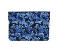 Cozimangoe Laptop Sleeve, 13-14 Inch PU Leather Computer Sleeve Bag, Water-Resistant Laptop Case Protective, School Office Travel, Personalized Killer Whales Orcas Sea