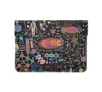 Cozimangoe Laptop Sleeve, 13-14 Inch PU Leather Computer Sleeve Bag, Water-Resistant Laptop Case Protective, School Office Travel, Personalized Colorful Scientific Formulas Calculations Board