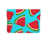 Cozimangoe Laptop Sleeve, 13-14 Inch PU Leather Computer Sleeve Bag, Water-Resistant Laptop Case Protective, School Office Travel, Personalized Fresh Watermelon