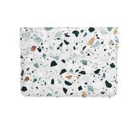 Cozimangoe Laptop Sleeve, 13-14 Inch PU Leather Computer Sleeve Bag, Water-Resistant Laptop Case Protective, School Office Travel, Personalized Terrazzo Marble Pastel