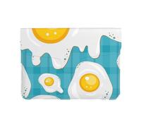 Cozimangoe Laptop Sleeve, 13-14 Inch PU Leather Computer Sleeve Bag, Water-Resistant Laptop Case Protective, School Office Travel, Personalized Fried Egg Food