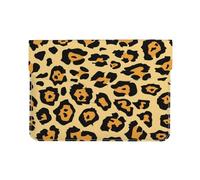 Cozimangoe Laptop Sleeve, 13-14 Inch PU Leather Computer Sleeve Bag, Water-Resistant Laptop Case Protective, School Office Travel, Personalized Beautiful Leopard Print Printed