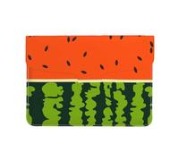 Cozimangoe Laptop Sleeve, 13-14 Inch PU Leather Computer Sleeve Bag, Water-Resistant Laptop Case Protective, School Office Travel, Personalized Watermelon 2