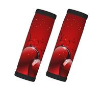 Cozimangoe Luggage Tag&Handle Wrap, 2 Pack Identifier Comfort Grip Soft Surround for Suitcases Travel Bag Backpack Car Seatbelt, Valentines Glitters Love Hearts Printed