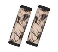 Cozimangoe Luggage Tag&Handle Wrap, 2 Pack Identifier Comfort Grip Soft Surround for Suitcases Travel Bag Backpack Car Seatbelt, Funny Pug Pattern