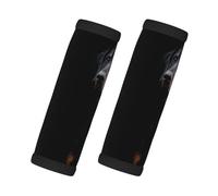 Cozimangoe Luggage Tag&Handle Wrap, 2 Pack Identifier Comfort Grip Soft Surround for Suitcases Travel Bag Backpack Car Seatbelt, Doberman Pinscher Pets Dogs Black Dogs Doberman