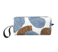 Cozimangoe Makeup Bag, Cosmetic Bag for Padded Travel Pouch Zippered Handle Multi-Purpose Small, School Work Trip Home Storage, Personalized Best and Modern Leopard Skin Summary