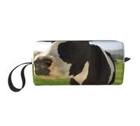 Cozimangoe Makeup Bag, Cosmetic Bag for Padded Travel Pouch Zippered Handle Multi-Purpose Small, School Work Trip Home Storage, Personalized Cows in The Pasture