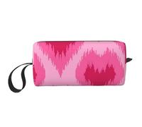 Cozimangoe Makeup Bag, Cosmetic Bag for Padded Travel Pouch Zippered Handle Multi-Purpose Small, School Work Trip Home Storage, Personalized Ethnic Style Hand Drawn Hearts