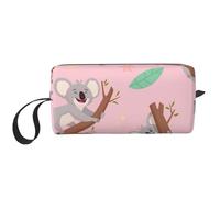 Cozimangoe Makeup Bag, Cosmetic Bag for Padded Travel Pouch Zippered Handle Multi-Purpose Small, School Work Trip Home Storage, Personalized Australian Wild Cute Animal Koala