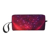 Cozimangoe Makeup Bag, Cosmetic Bag for Padded Travel Pouch Zippered Handle Multi-Purpose Small, School Work Trip Home Storage, Personalized Love Heart from Beautiful Bright Stars