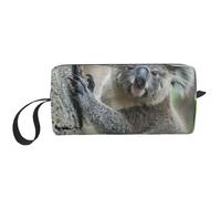Cozimangoe Makeup Bag, Cosmetic Bag for Padded Travel Pouch Zippered Handle Multi-Purpose Small, School Work Trip Home Storage, Personalized Koala