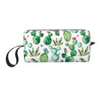 Cozimangoe Makeup Bag, Cosmetic Bag for Padded Travel Pouch Zippered Handle Multi-Purpose Small, School Work Trip Home Storage, Personalized Cactus Oh Cactus
