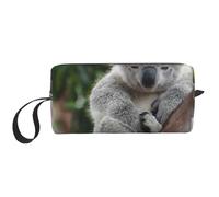 Cozimangoe Makeup Bag, Cosmetic Bag for Padded Travel Pouch Zippered Handle Multi-Purpose Small, School Work Trip Home Storage, Personalized Cute Koala