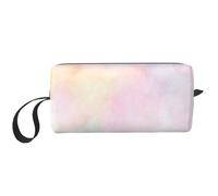 Cozimangoe Makeup Bag, Cosmetic Bag for Padded Travel Pouch Zippered Handle Multi-Purpose Small, School Work Trip Home Storage, Personalized Soft Pastel Bright Colored Calm Abstract The Arts