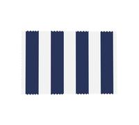 Cozimangoe Midnight Blue And White Striped, Placemats 4 Set, 12x18 Inch Heat Resistant Washable Place Mats for Table Scalloped Edges Decorative, Kitchen Dining Wedding