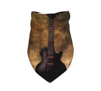 Cozimangoe Pet Bandana, Soft Breathable Scarf Triangle Bib Fashion Neckerchief, Holiday Parties Daily Wear Grooming Gifts, Personalized Guitar Vintage Style