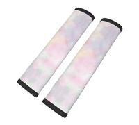 Cozimangoe Seat Belt Pads, 2 Pack SeatBelt Cover Shoulder Protector Soft Cushion for Car Backpack Camera Strap Luggage, Personalized Soft Pastel Bright Colored Calm Abstract The Arts