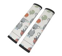 Cozimangoe Seat Belt Pads, 2 Pack SeatBelt Cover Shoulder Protector Soft Cushion for Car Backpack Camera Strap Luggage, Personalized Koala (3)