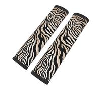 Cozimangoe Seat Belt Pads, 2 Pack SeatBelt Cover Shoulder Protector Soft Cushion for Car Backpack Camera Strap Luggage, Personalized Zebra Print Striped Abstract Art