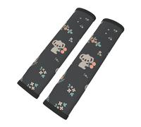 Cozimangoe Seat Belt Pads, 2 Pack SeatBelt Cover Shoulder Protector Soft Cushion for Car Backpack Camera Strap Luggage, Personalized Cute 3D Animal Koala
