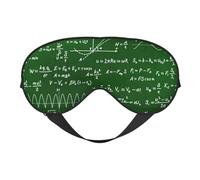 Cozimangoe Sleep Mask, Double Sided Silky Soft Eye Masks Adjustable Strap Blindfold for Women Men, Travel Night Shift Yoga Camping, Personalized Math Equations Formulas