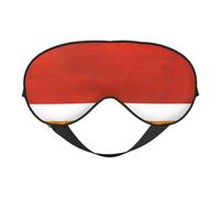 Cozimangoe Sleep Mask, Double Sided Silky Soft Eye Masks Adjustable Strap Blindfold for Women Men, Travel Night Shift Yoga Camping, Personalized Burnt Orange Yellow Ochre