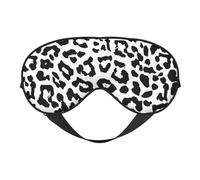 Cozimangoe Sleep Mask, Double Sided Silky Soft Eye Masks Adjustable Strap Blindfold for Women Men, Travel Night Shift Yoga Camping, Personalized Leopard Print Animals The Arts
