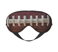 Cozimangoe Sleep Mask, Double Sided Silky Soft Eye Masks Adjustable Strap Blindfold for Women Men, Travel Night Shift Yoga Camping, Personalized American Football Laces