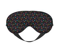 Cozimangoe Sleep Mask, Double Sided Silky Soft Eye Masks Adjustable Strap Blindfold for Women Men, Travel Night Shift Yoga Camping, Personalized Confetti and Stars