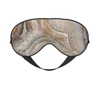 Cozimangoe Sleep Mask, Double Sided Silky Soft Eye Masks Adjustable Strap Blindfold for Women Men, Travel Night Shift Yoga Camping, Personalized Onyx Stone Pale Blue Print